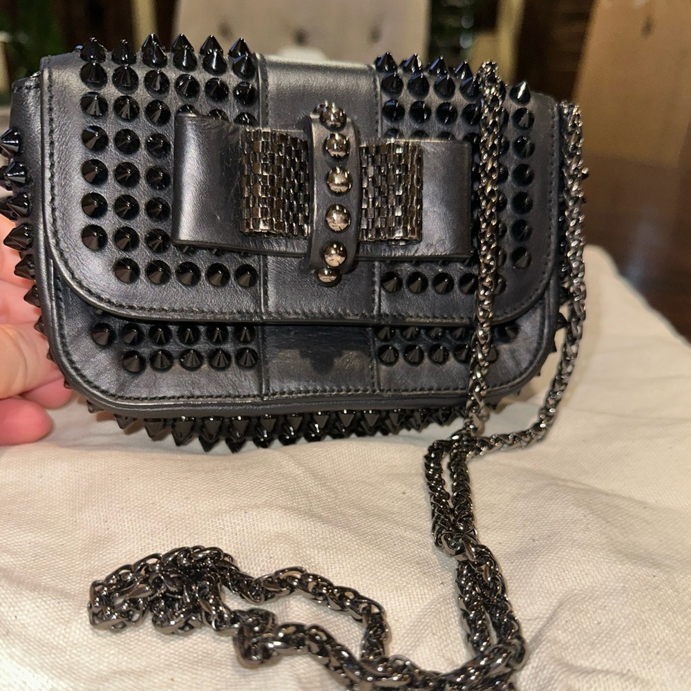 Christian Louboutin Black Mini Studded Bag